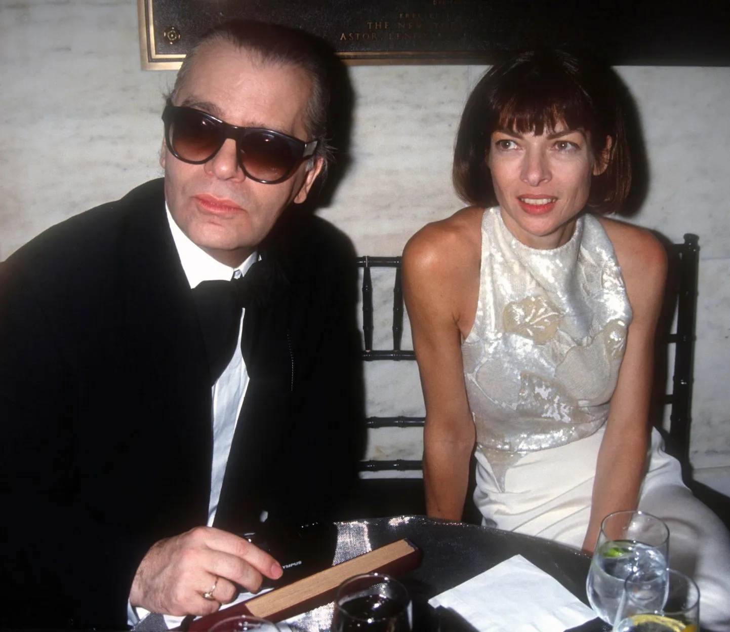 Karl Lagerfeld ja Vogue’i peatoimetaja Anna Wintour.