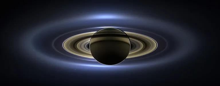 Cassini andmete põhja tehtud pilt Saturnist