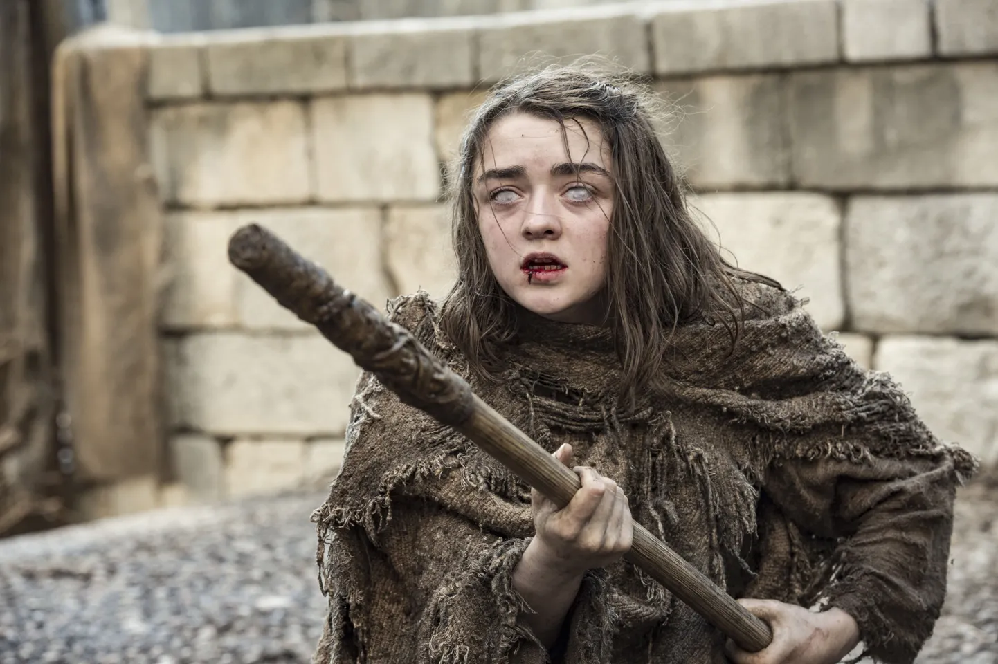 Arya Stark (Maisie Williams) aktsioonis.