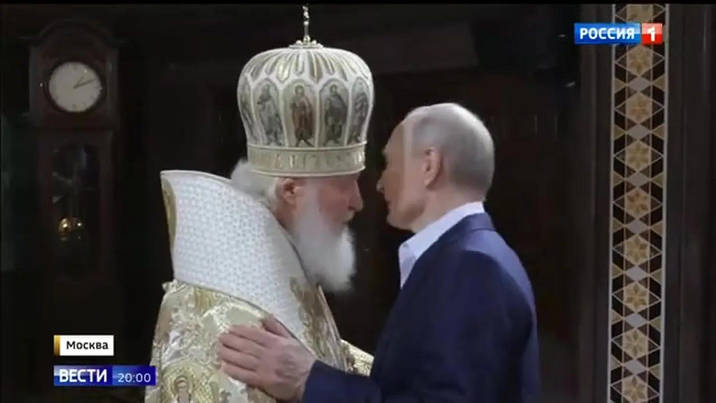 Патриарх Кирилл и Путин