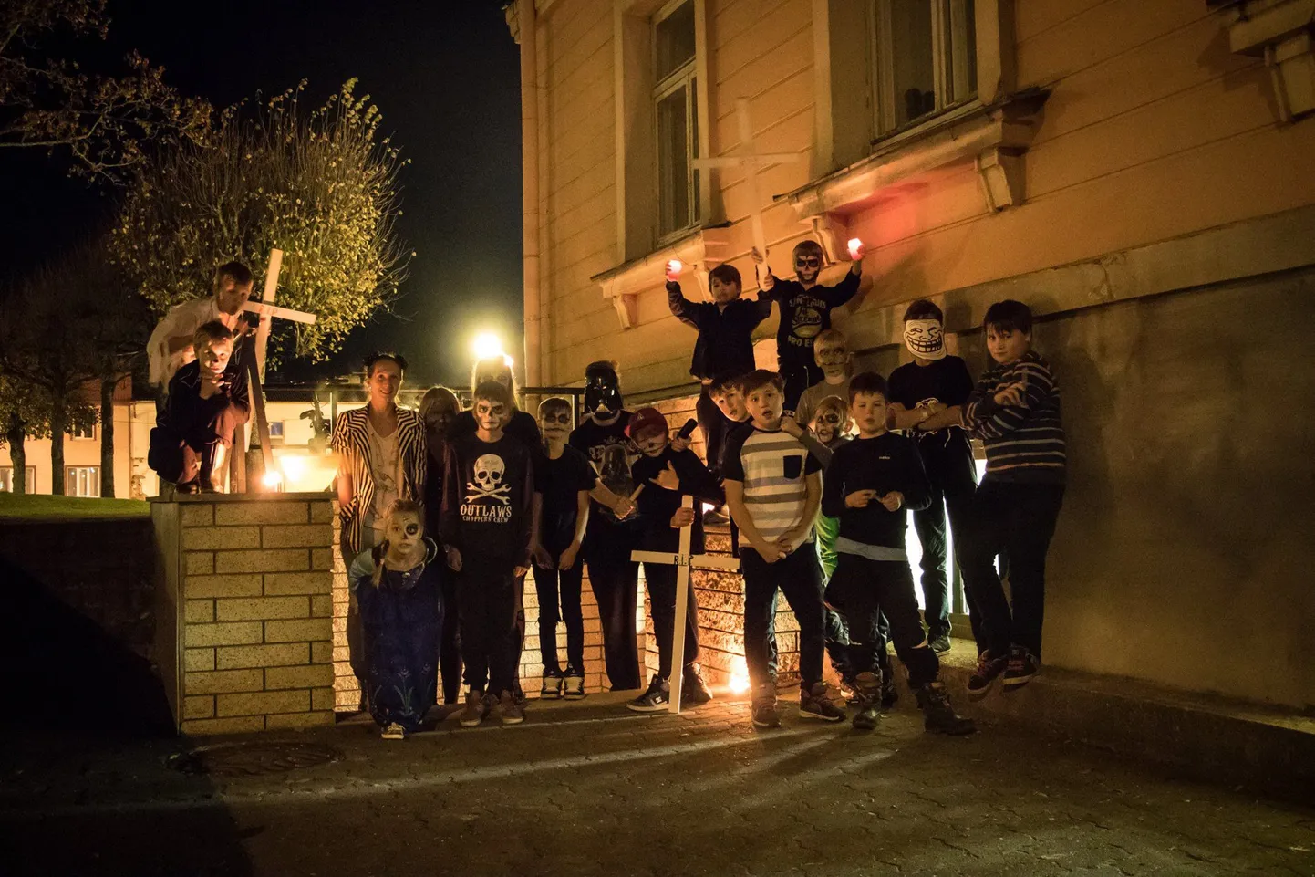 Halloweeni pidu Otepää noortekeskuses.