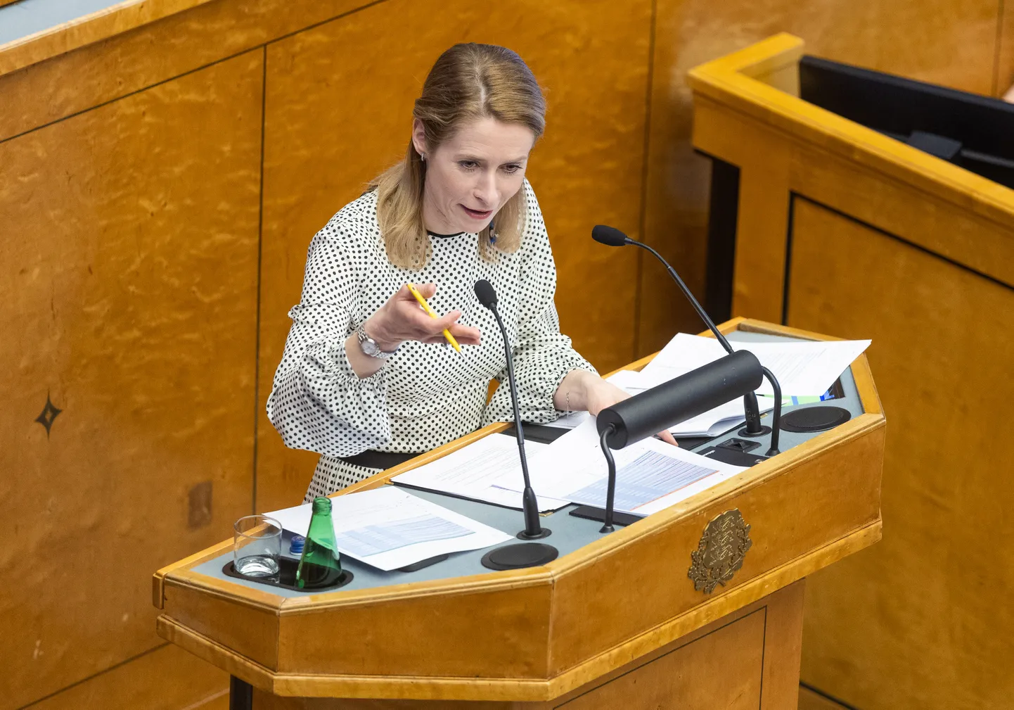 Kaja Kallas küsis riigikogult mandaati valitsuse moodustamiseks. Foto on illustratiivne