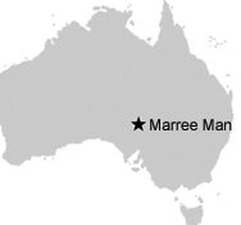 Marree Mani asukoht Austraalia kaardil
