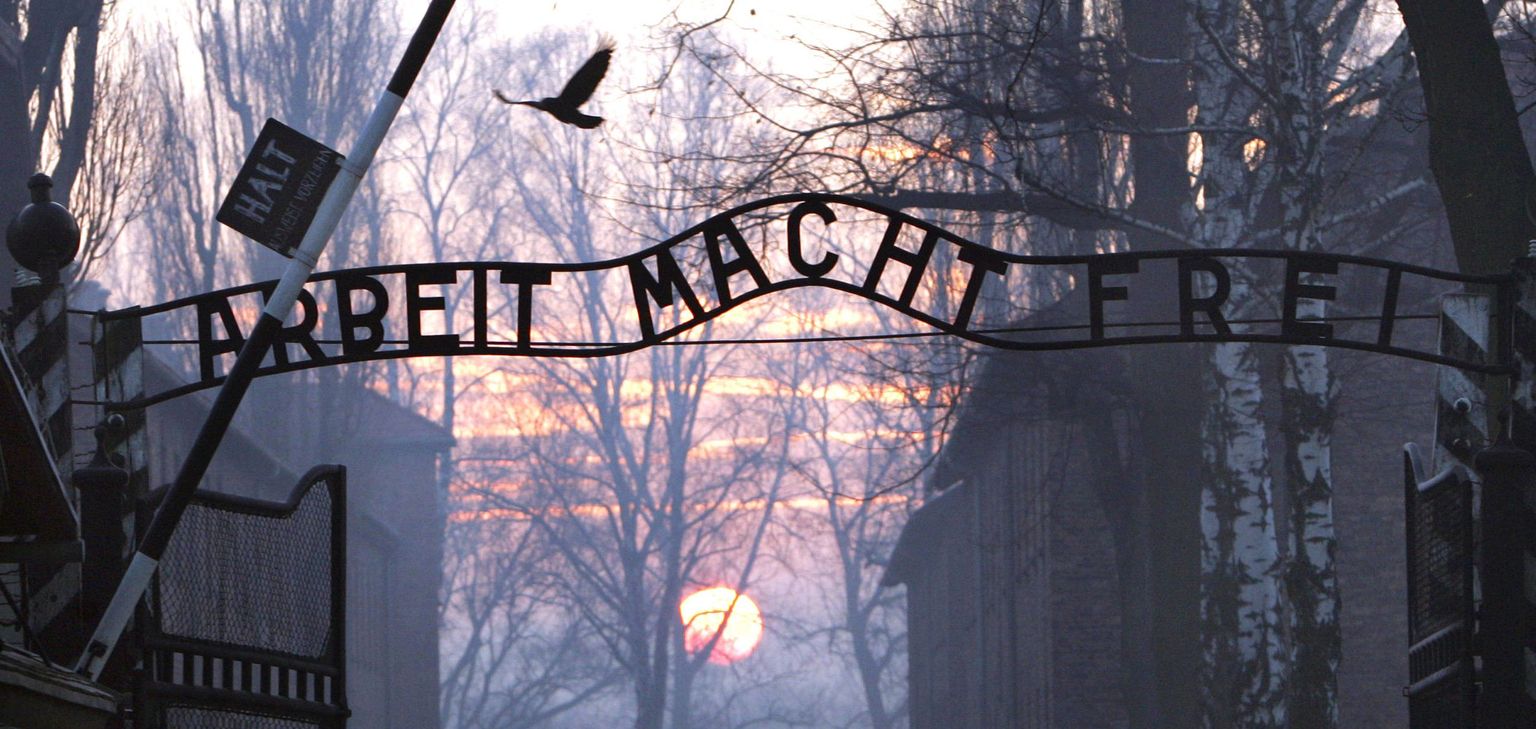 Auschwitz-Birkenau kurikuulus peavärav. Foto: AFP/Scanpix