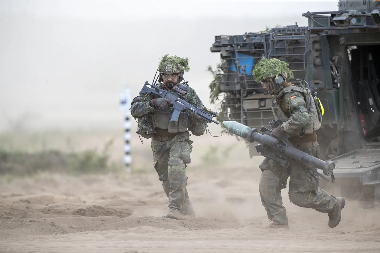 Немецкие военнослужащие на учениях. Фото иллюстративное.