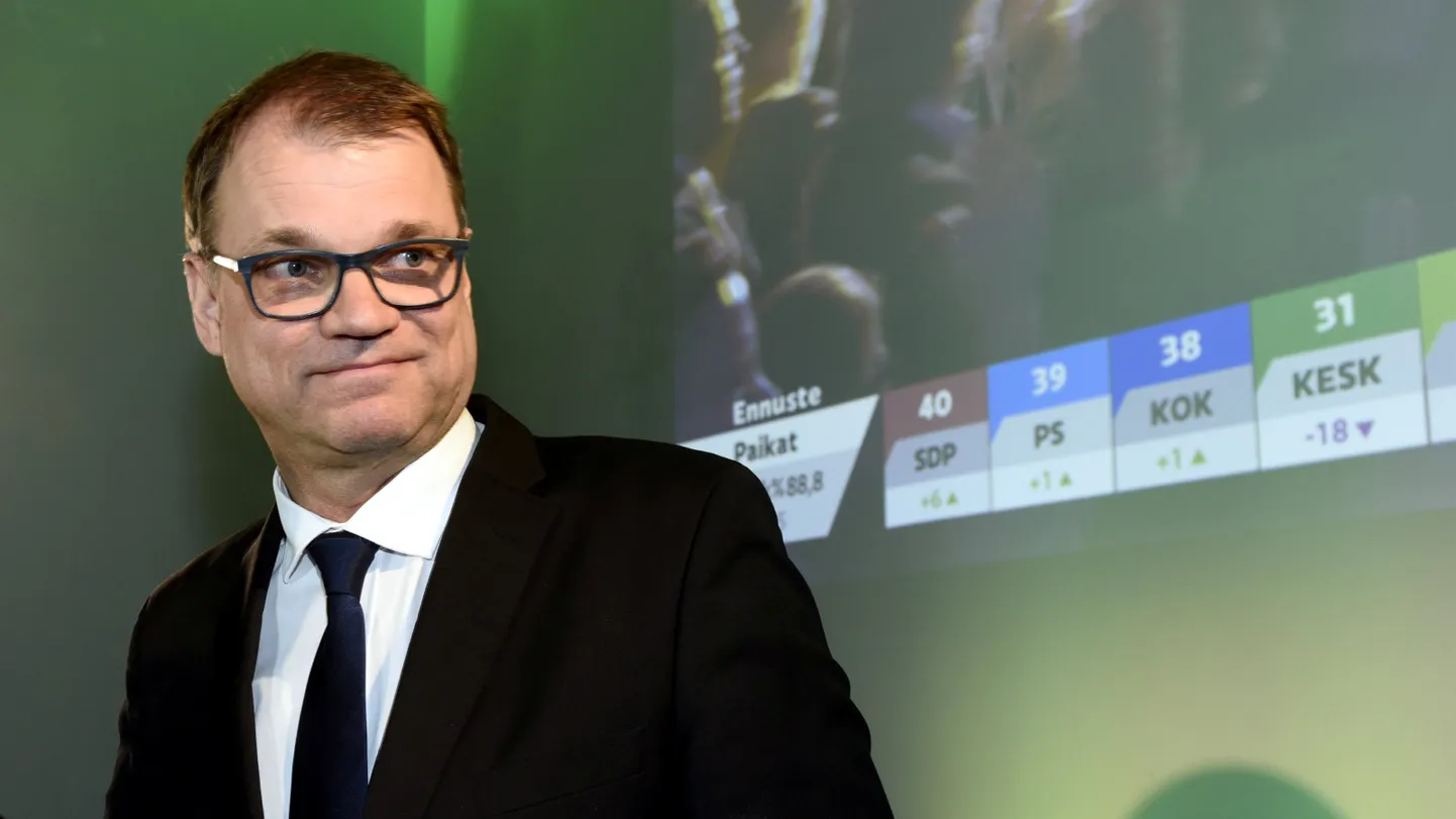 Juha Sipilä 2019. aasta aprillis Soome parlamendivalimiste ajal.