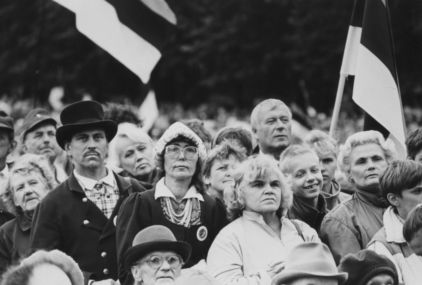 "Vabaduse laul" Tallinna lauluväljakul 1991. aastal.
