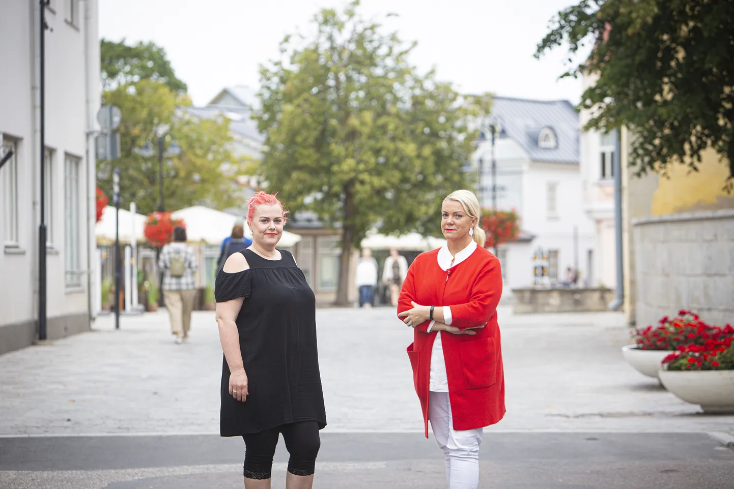 Ürituse projektijuht Kristina Mägi ja tänavapikniku idee “maaletooja” Terje Nepper.