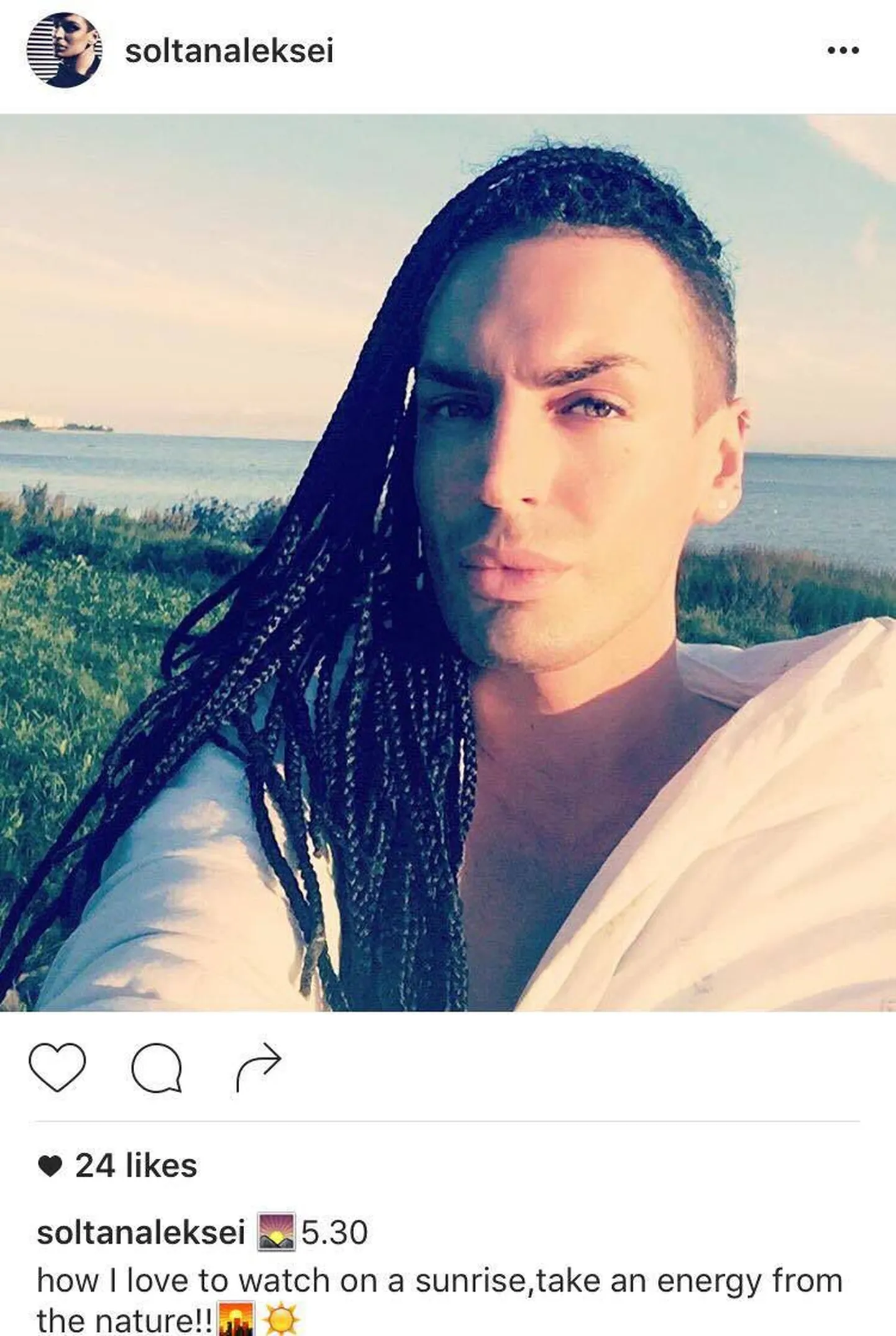 Modellisaate glamuurimajakas Aleksei  Soltan pani endale afropatsid