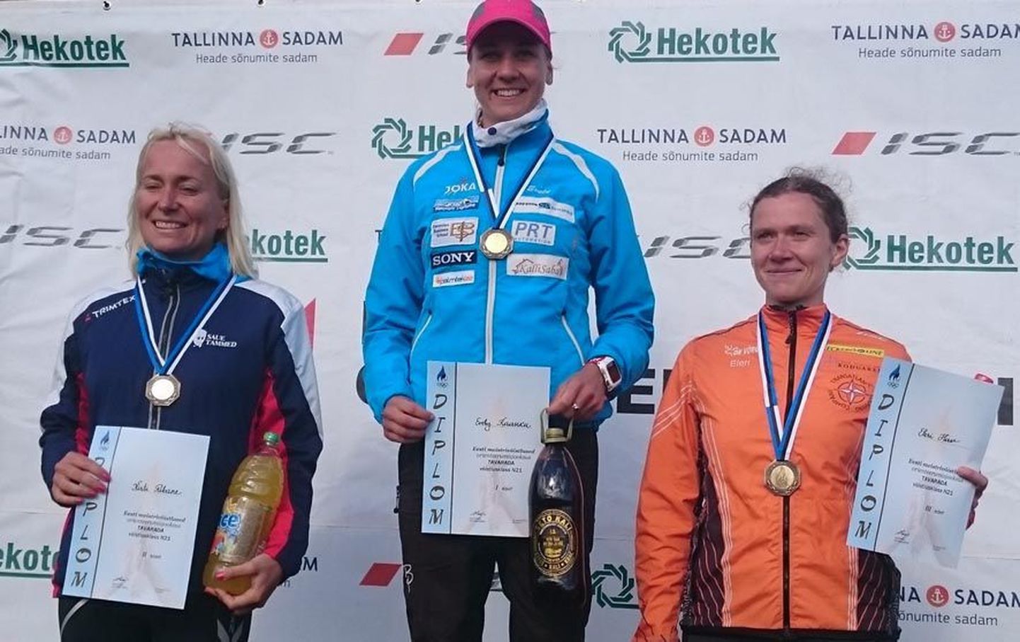 Naiste eliitklassi medalikolmik: Kirty Rebane, Evely Kaasiku, Eleri Hirv. Kaasikule oli see ühtlasi viies meistritiitel sellel hooajal.