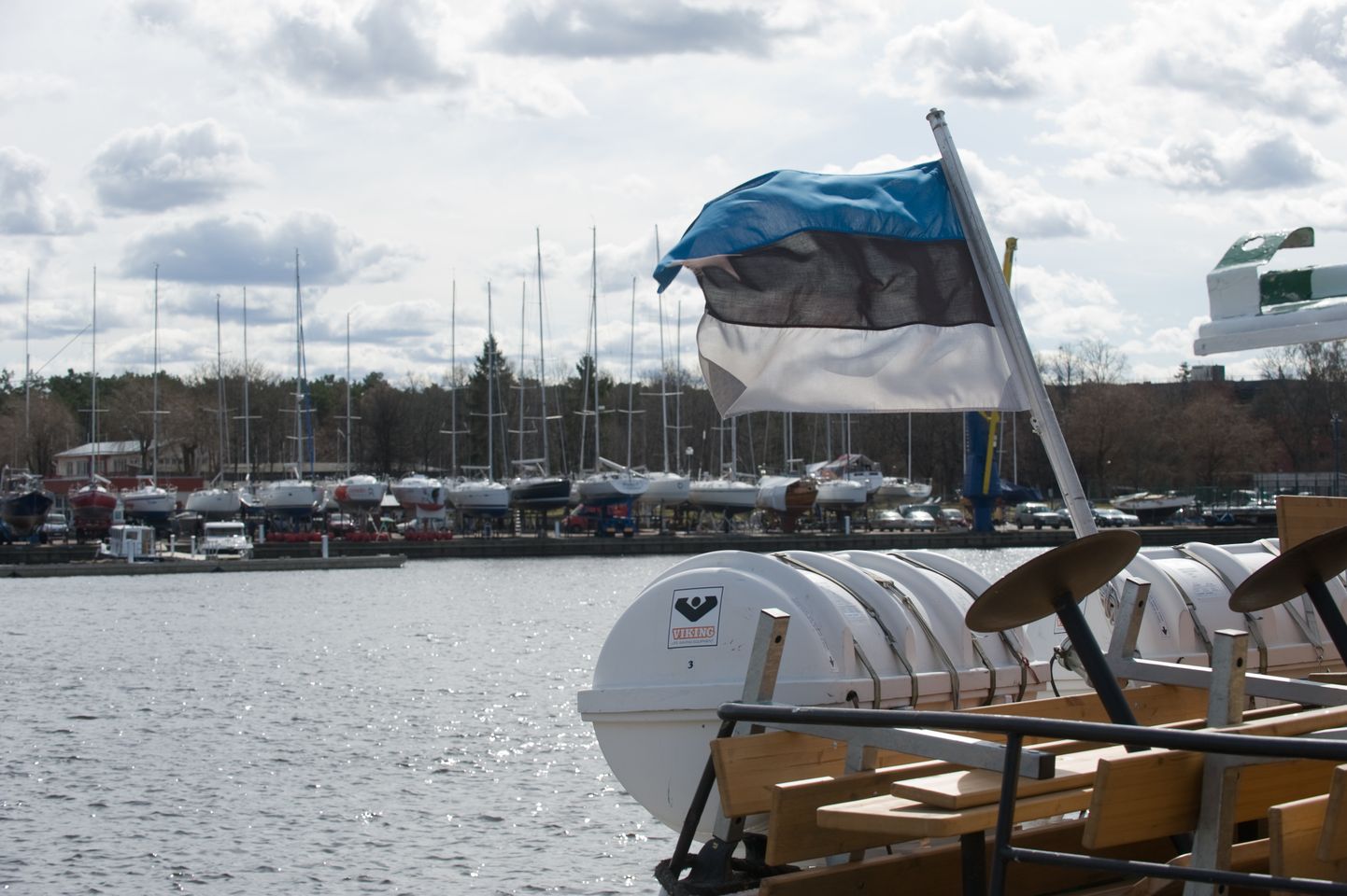 Eesti Lipp laeva ahtris.