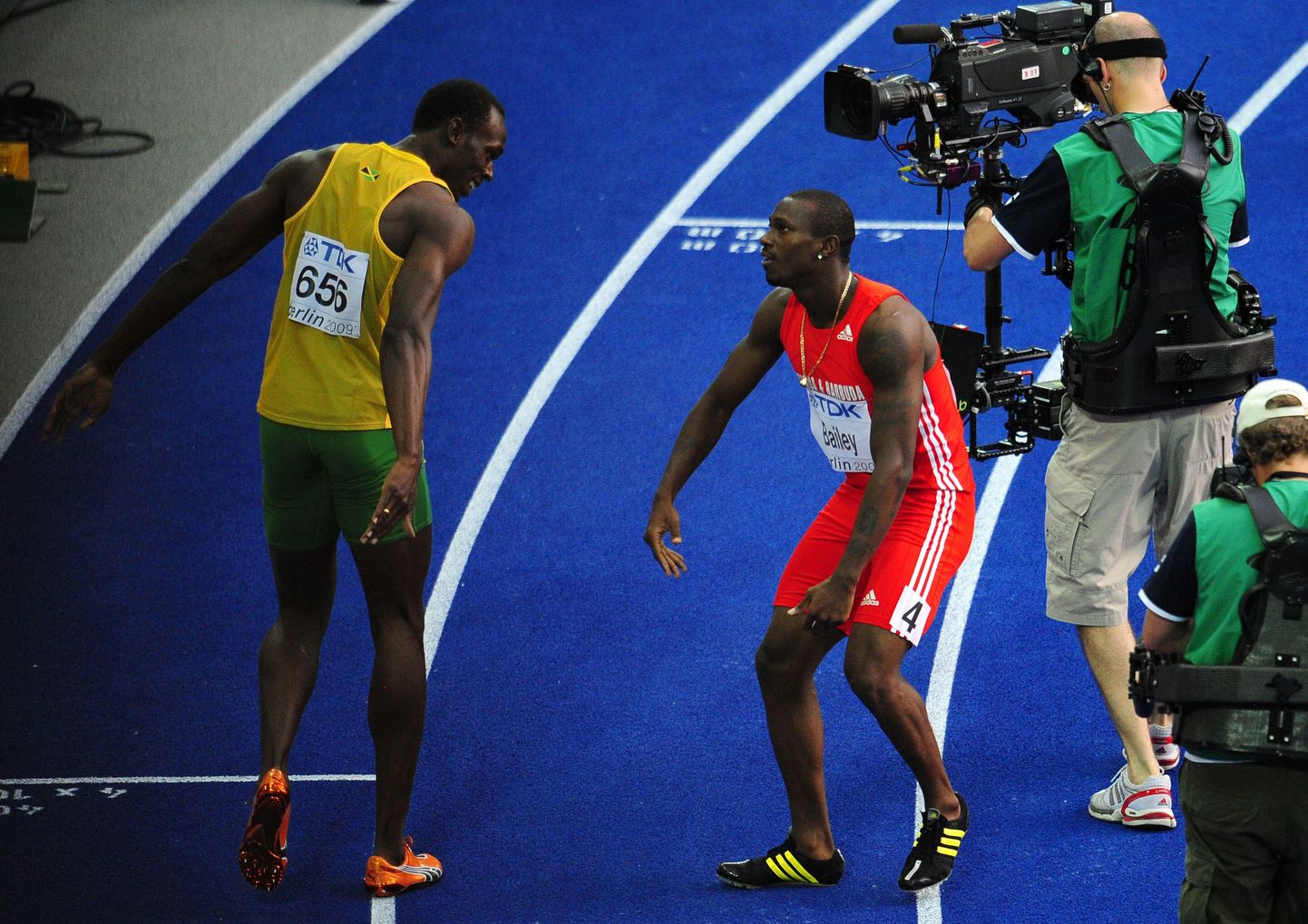 Daniel Bailey ja Usain Bolt.