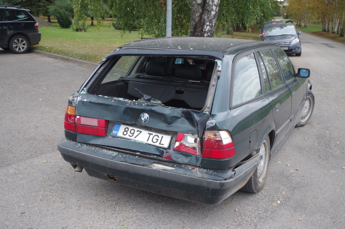 Õnnetuse põhjustanud BMW.