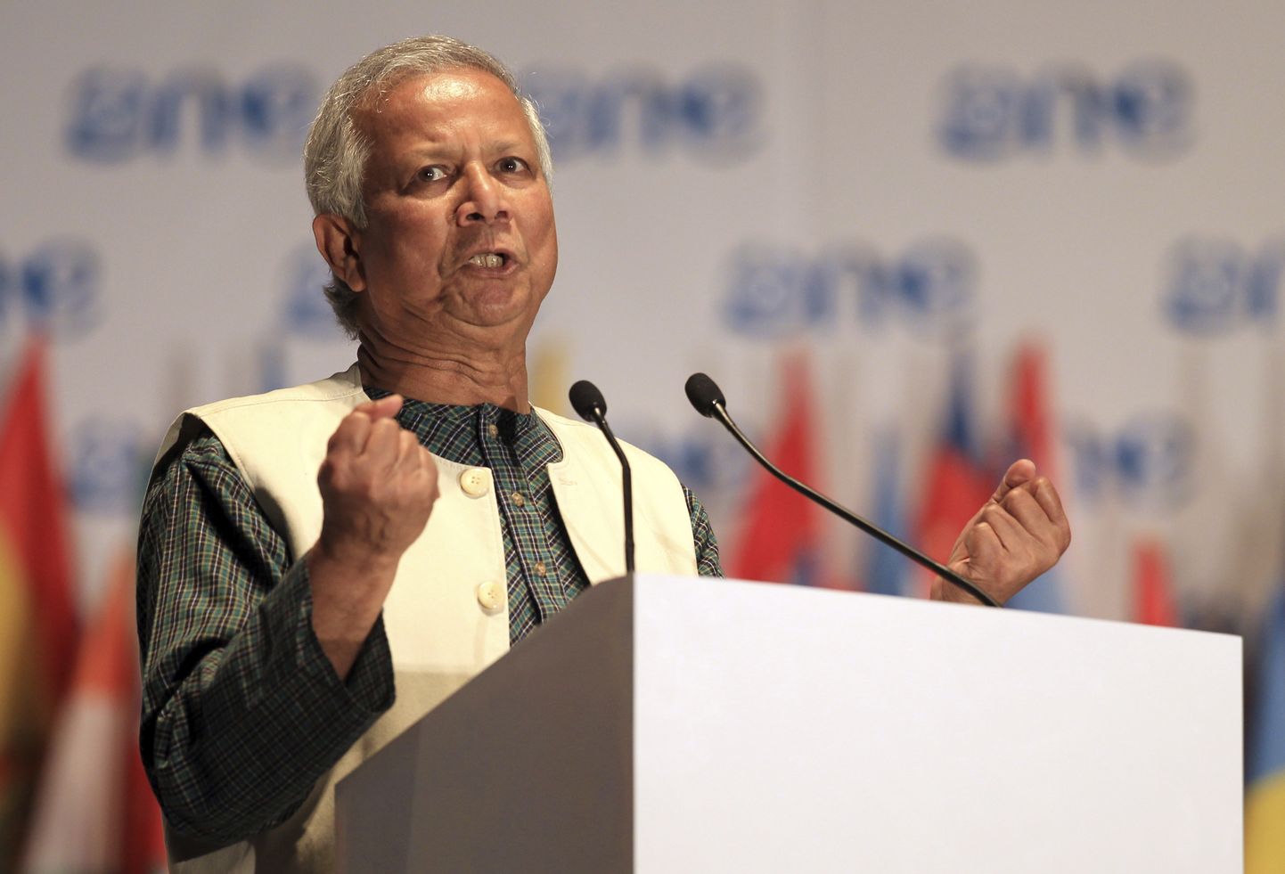 Nobeli rahupreemia laureaat Muhammad Yunus.