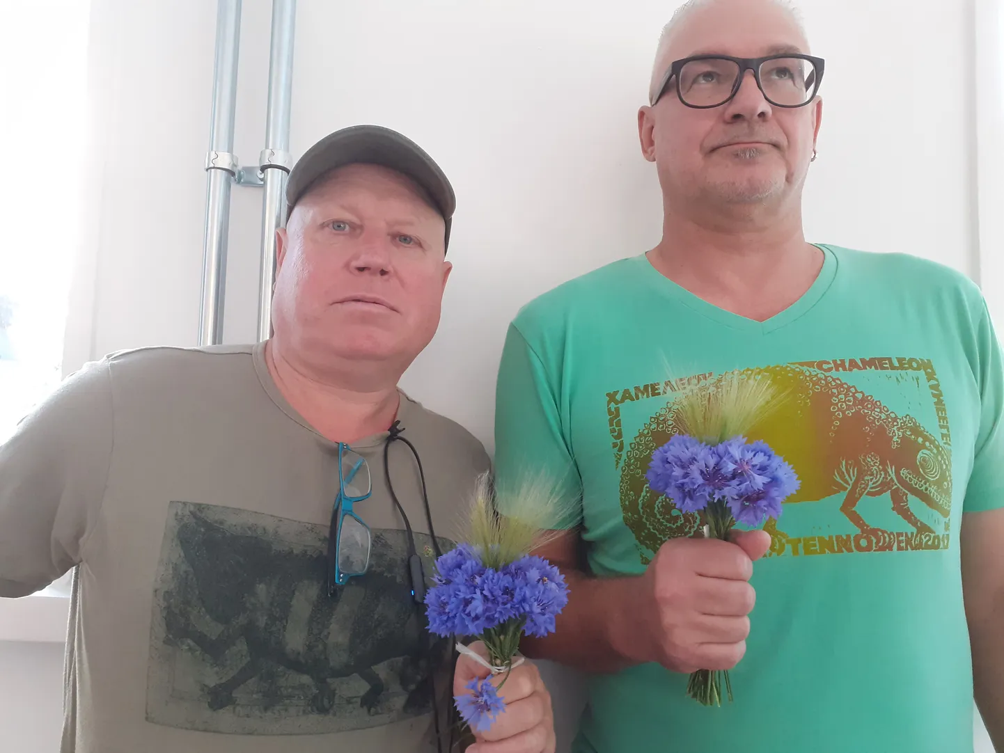 Художники Сергей Буньков и Тэннопент Соостер в 2023 году.