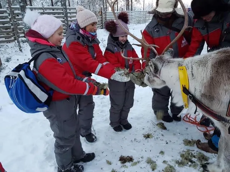 Valga muuseumi Väikeste Muuseumisõprade reis Lapimaale.