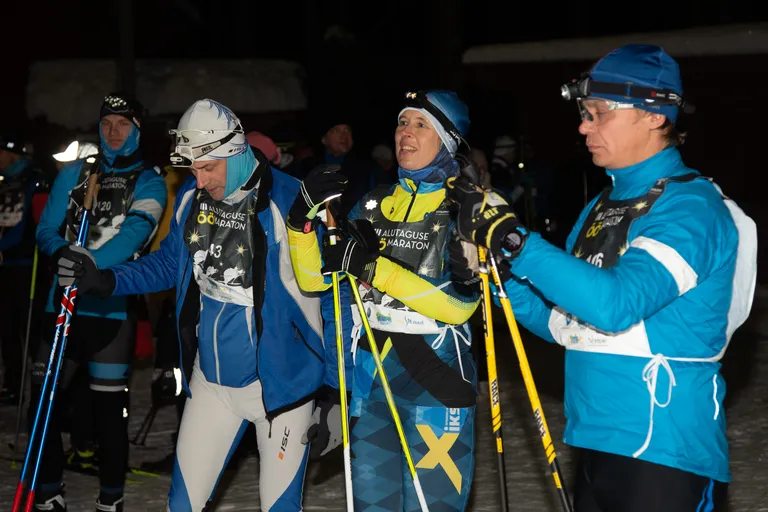 Kersti Kaljulaid startis Alutaguse öömaratonil juba kolmandat korda.