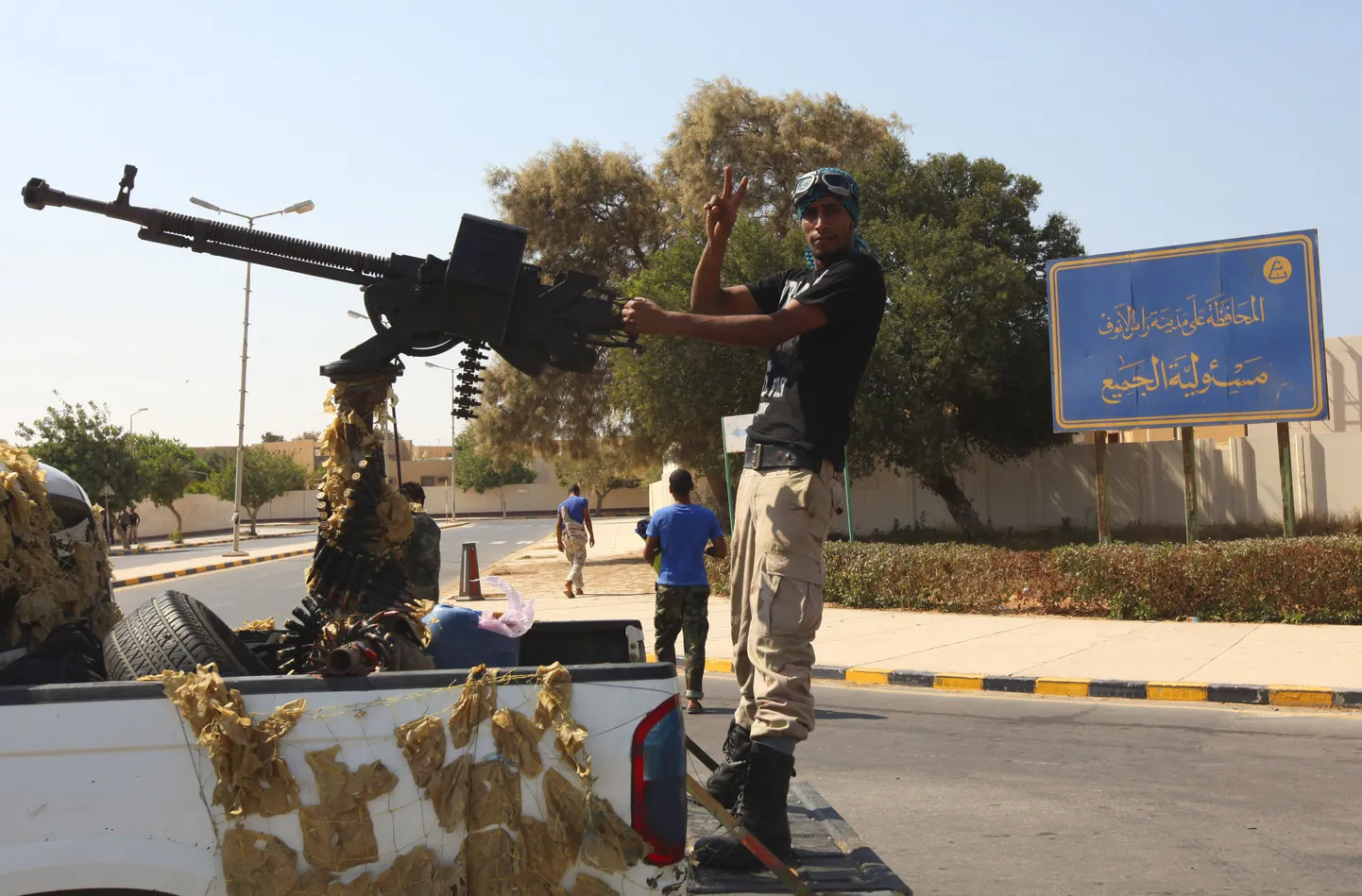 Liibüa ülestõusnud 27. augustil Ras Lanufis, mis jääb Benghazist 350 kilomeetrit läände.
