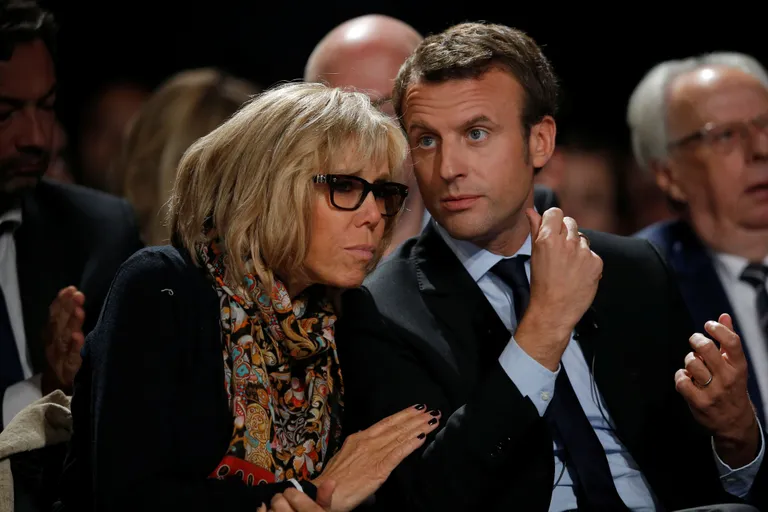 Emmanuel Macron ja Brigitte Trogneux