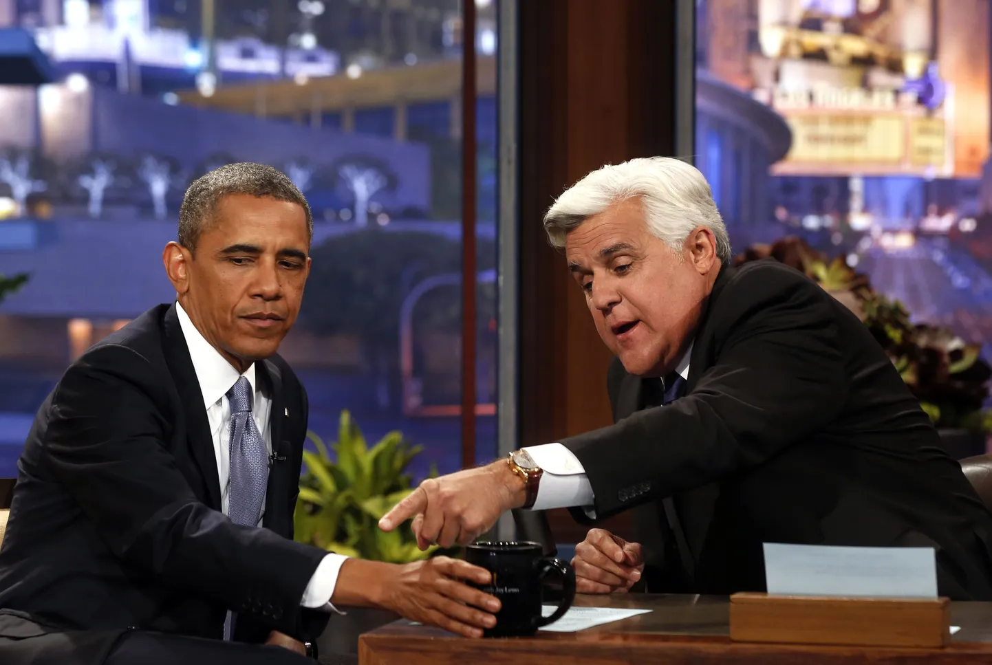 Barack Obama Jay Leno jutusaates