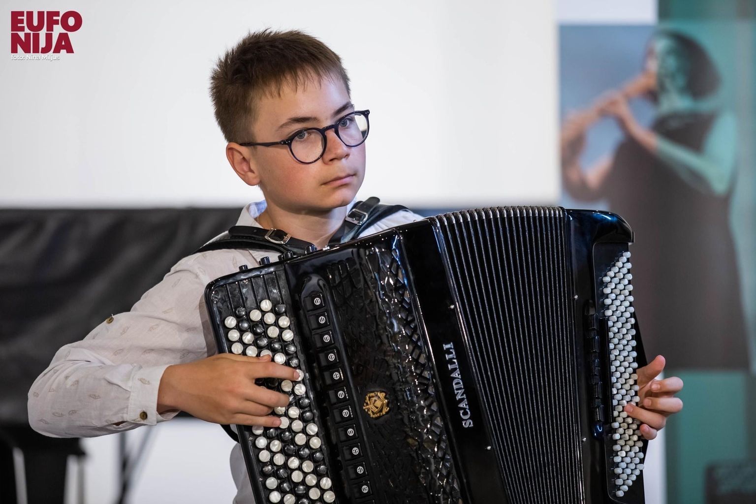 Tallinna Lasnamäe Muusikakooli õpilane Ivan Jermakov, kes pälvis Pulas kuni 15-aastaste arvestuses 1. koha.