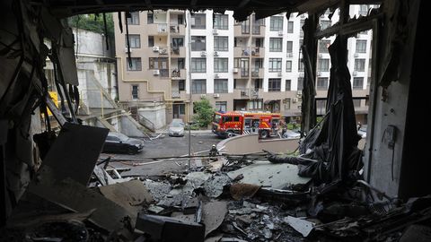 Krievijas triecienos Kijivai astoņi ievainotie