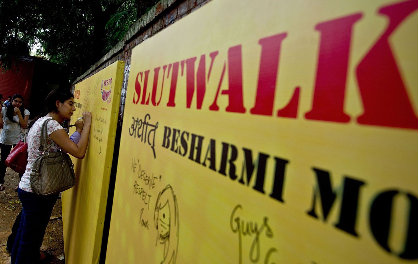 SlutWalk в Нью-Дели 31 июля 2011 года.
