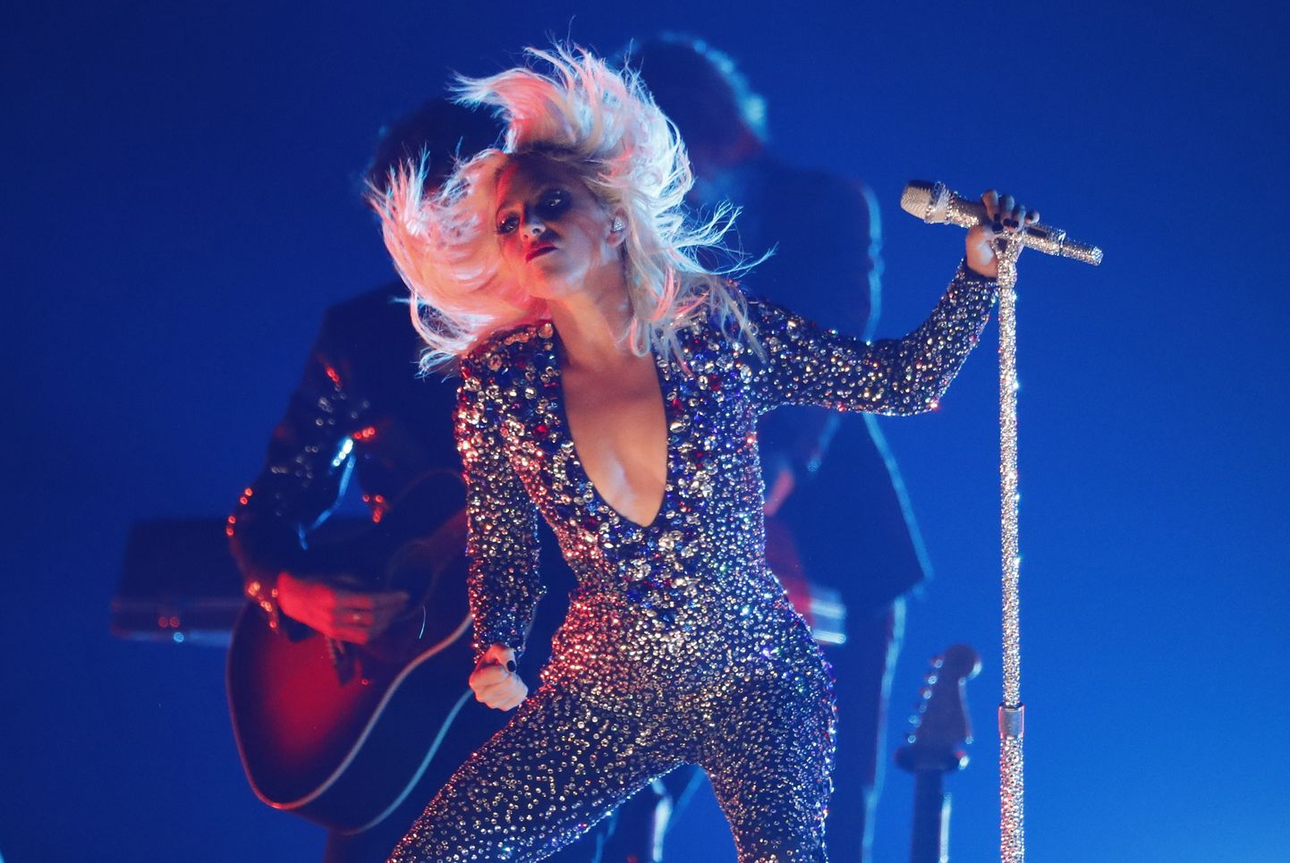 Lēdija Gaga Grammy balvas ceremonijā. Ilustratīvs attēls.