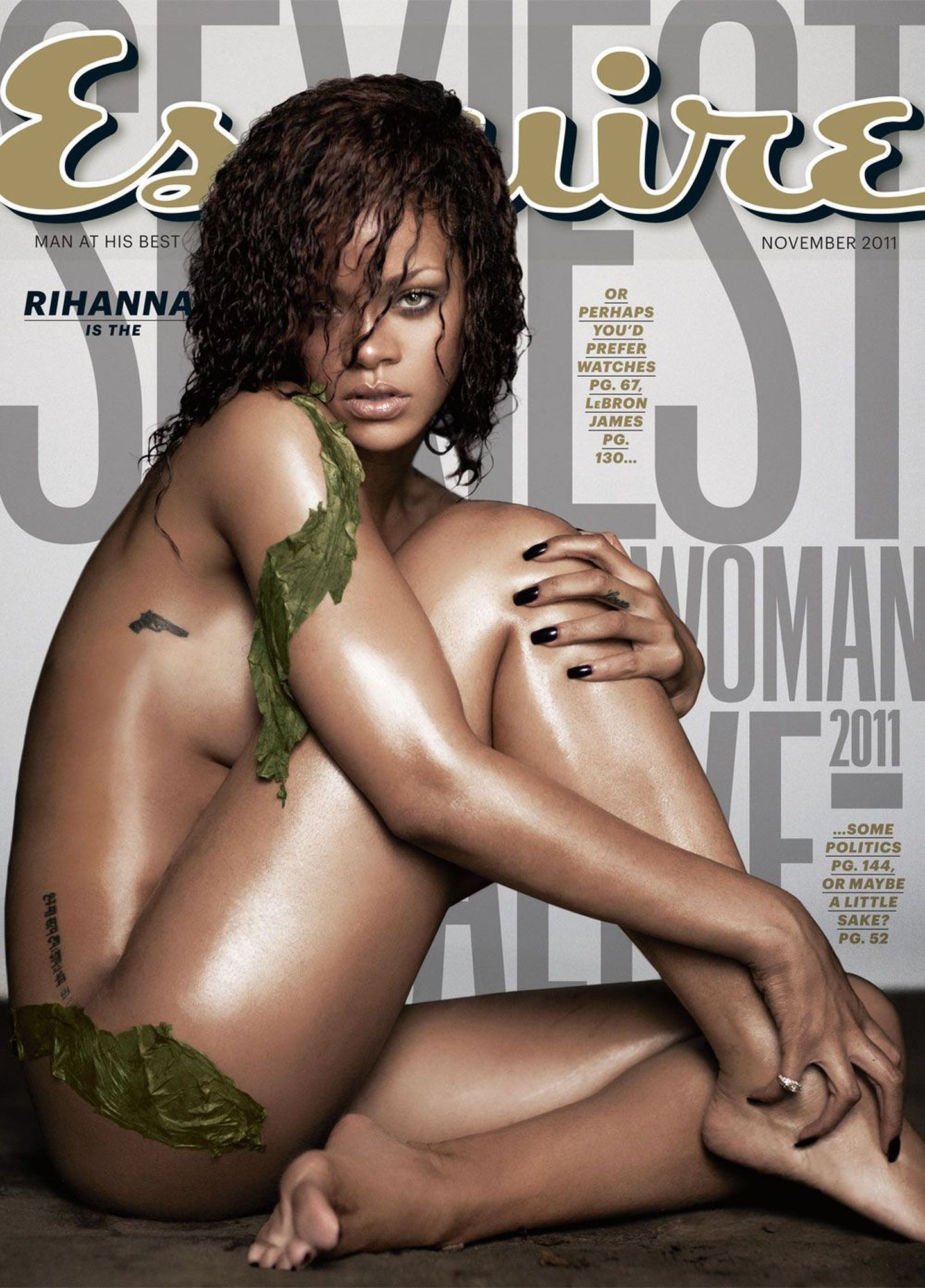 Rihanna ajakirja Esquire kaanel
