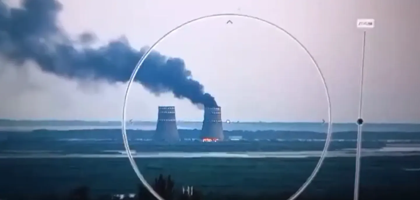 Zaporižžja tuumaelektrijaama territooriumil on põleng.
