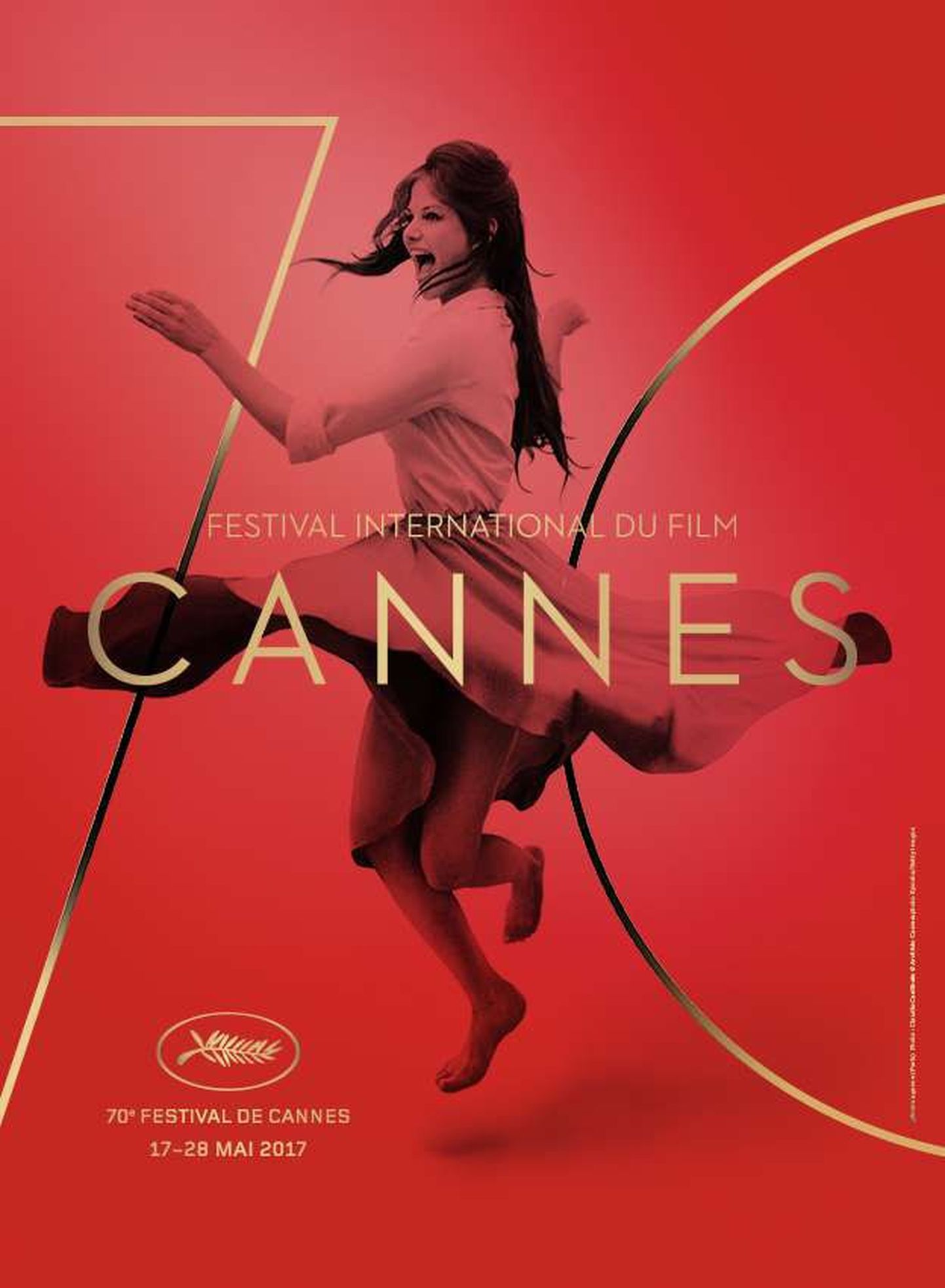 Claudia Cardinale Cannes'i filmifestivali plakatil