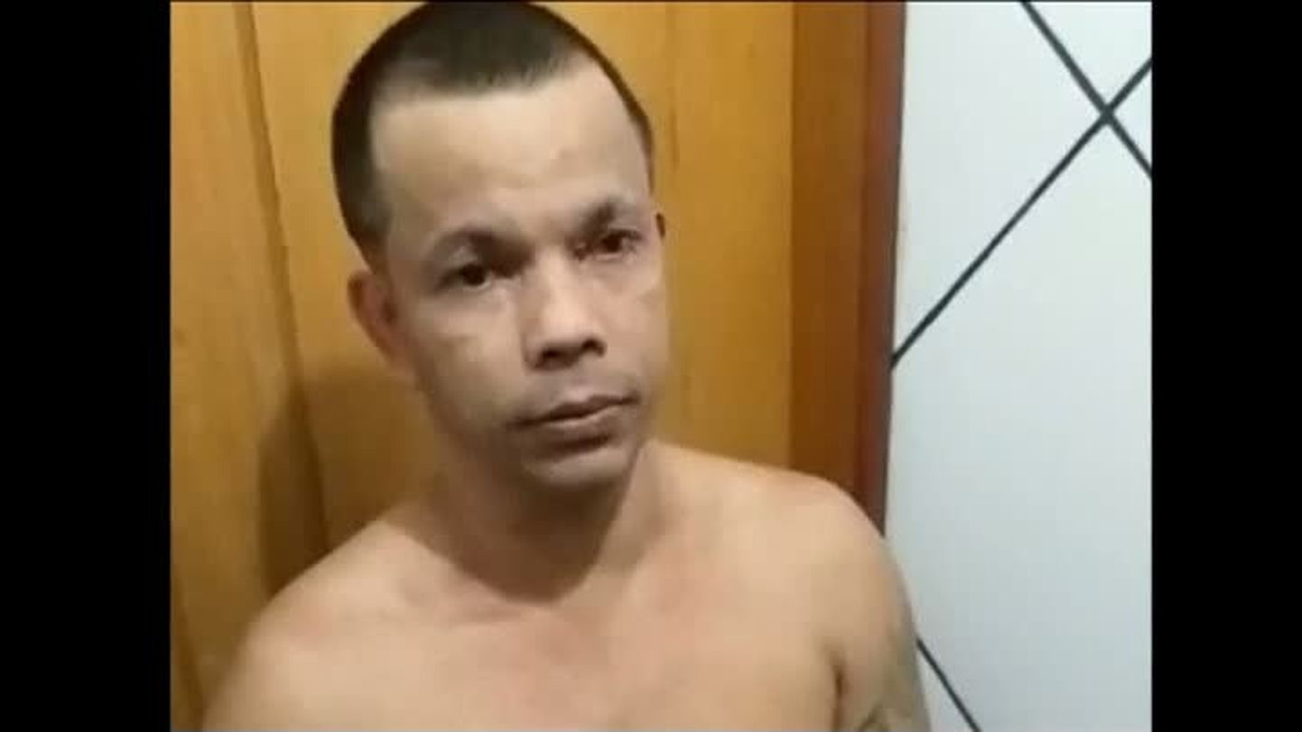 Klauvino da Silva pēc neveiksmīgā mēģinājuma izbēgt no cietuma.