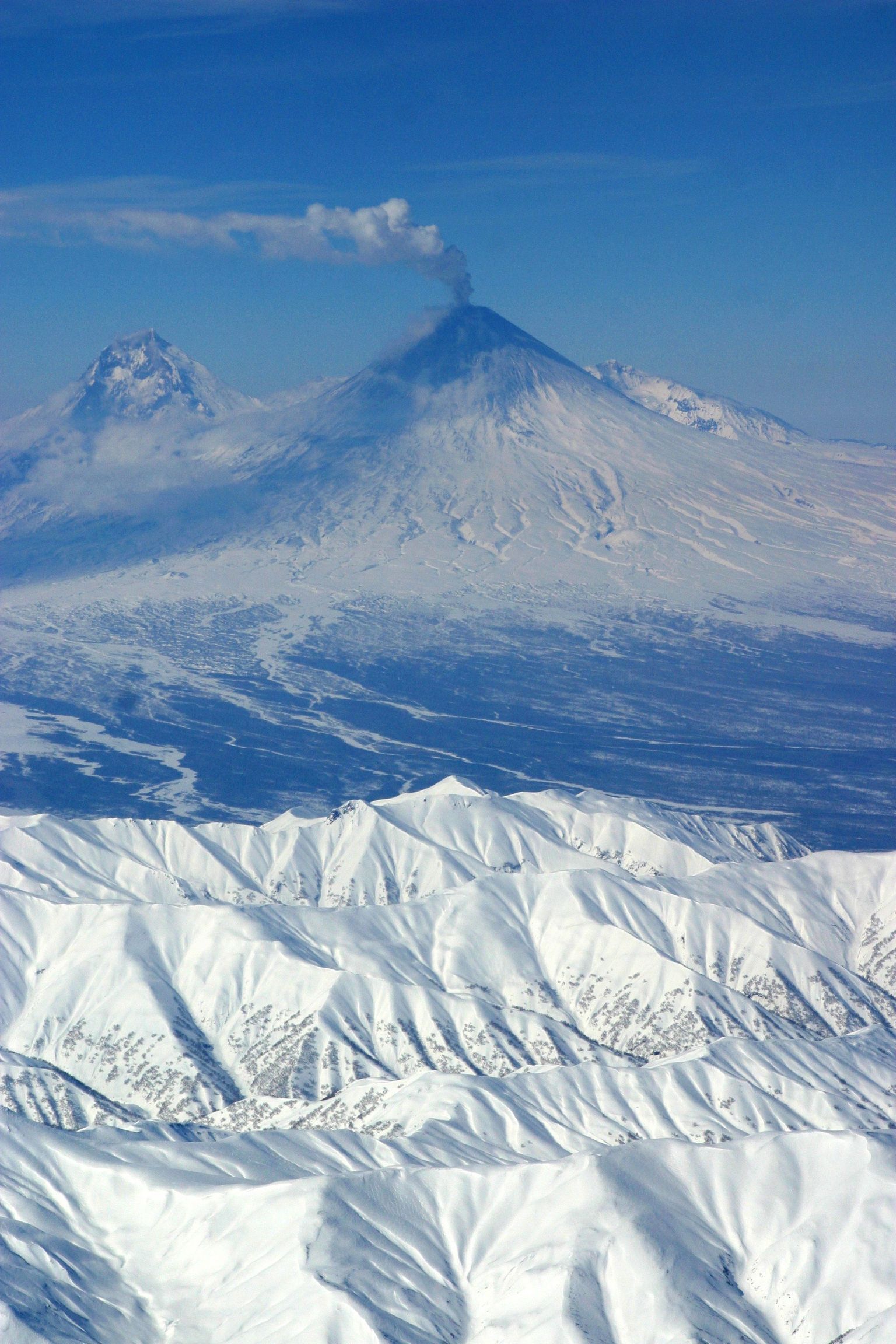 Kljutševskaja sopka vulkaan Kamtšatkal