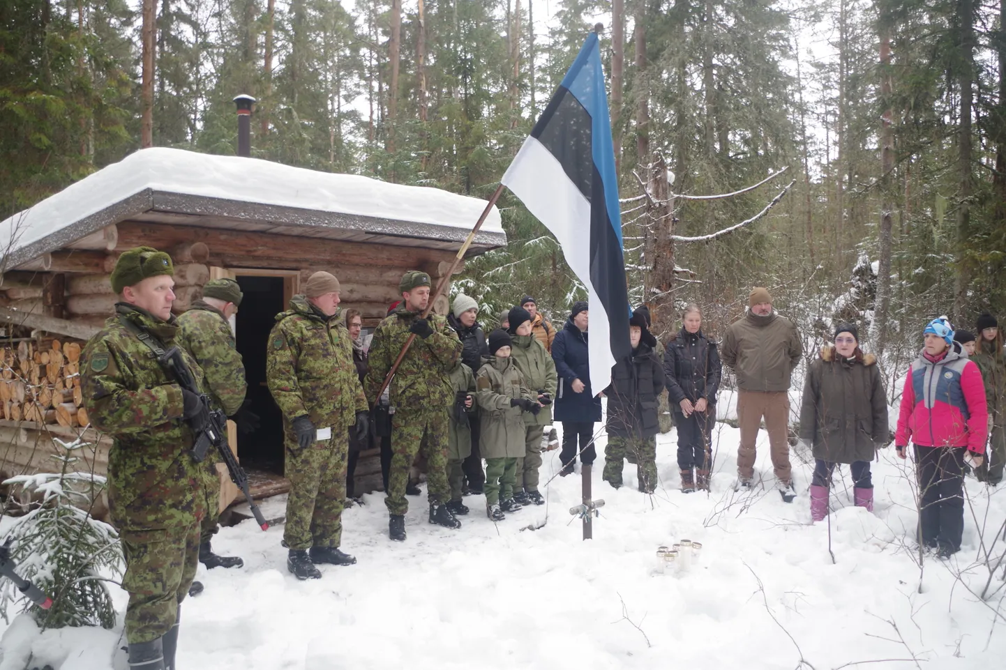 Retkele Lükkä lahingupaika tuli kolmapäeval kokku 40 inimest.