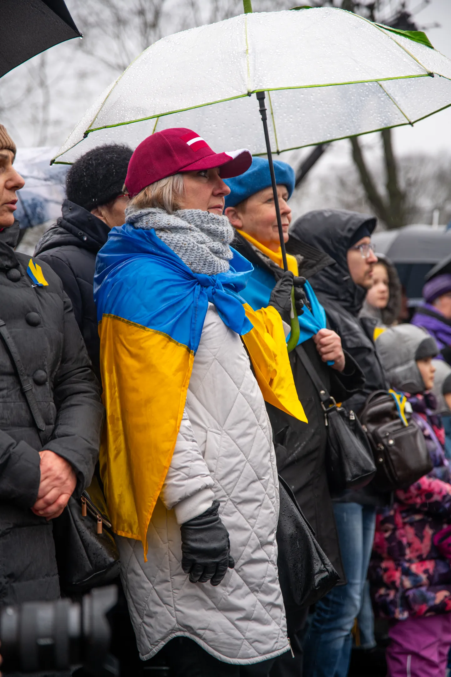 Акция поддержки Украины в Риге