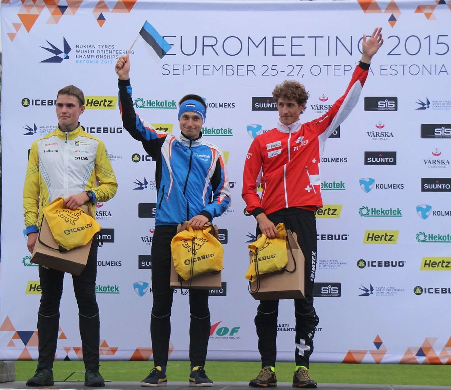 Euromeetingu võistluse esikolmik.