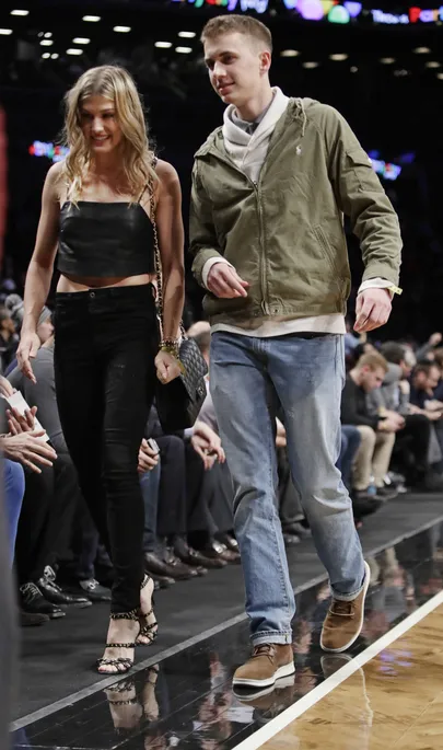 Genie Bouchard ja John Goehrke. Foto: AP/Scanpix