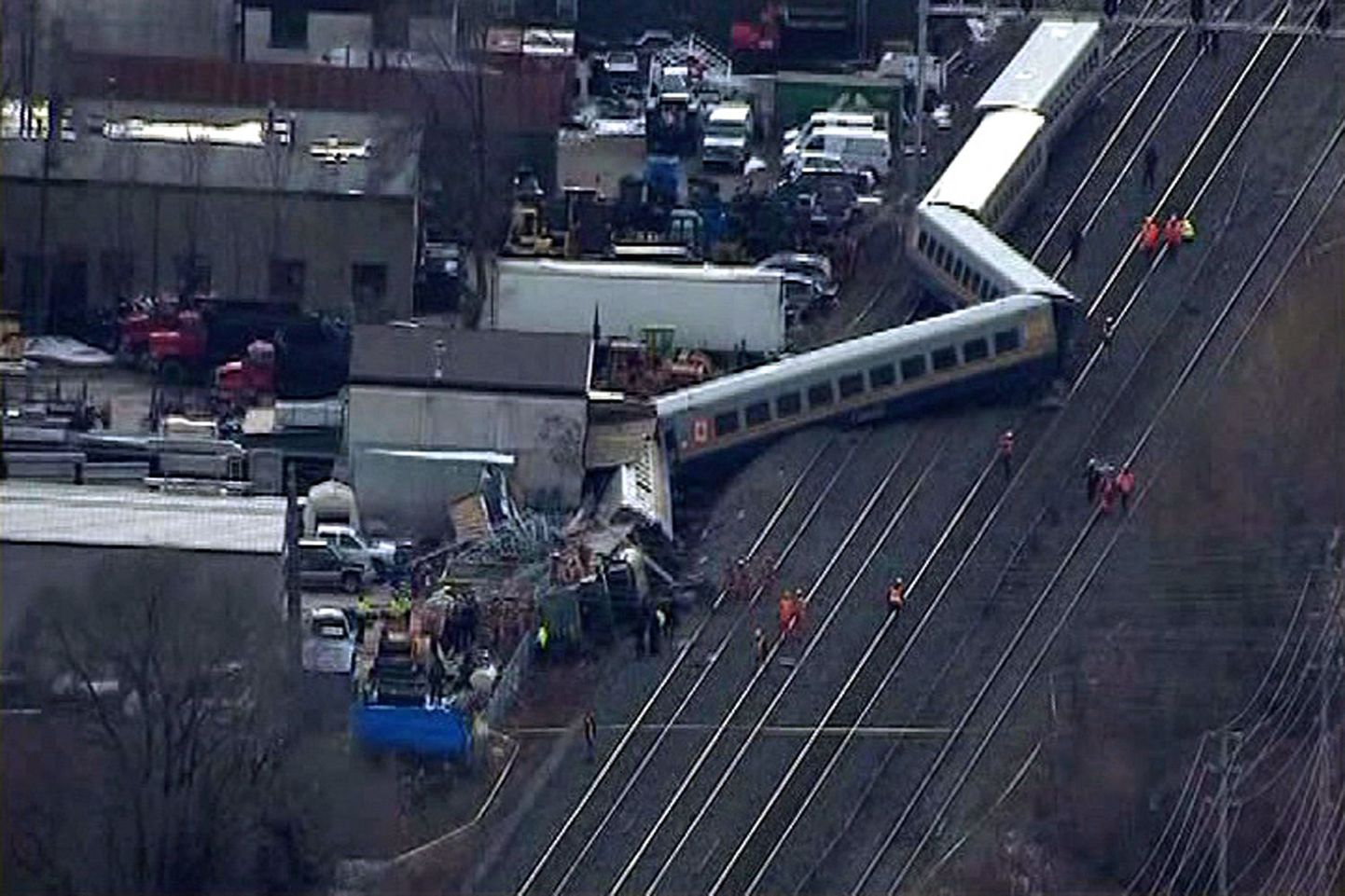 Kanadas Burlingtoni lähedal leidis aset rongiõnnetus