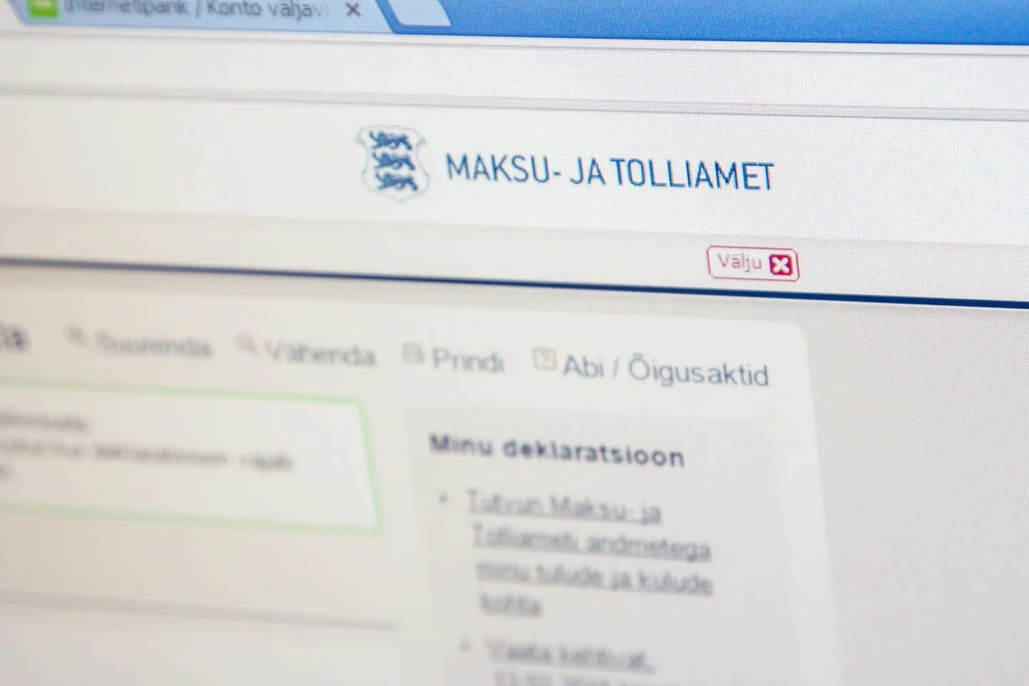 Füüslise isiku tuludeklaratsioon