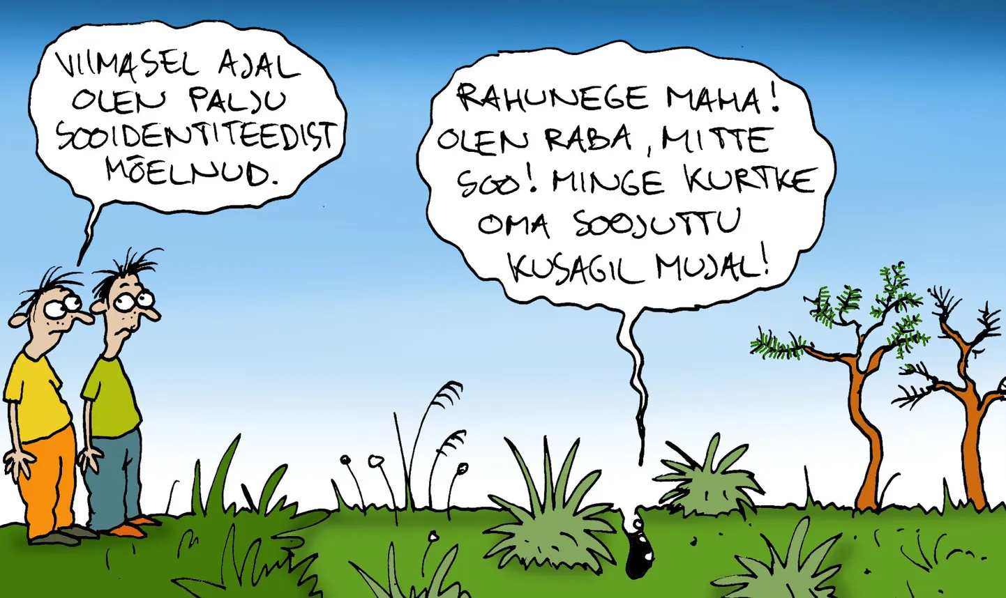 Urmas Nemvalts joonistab.