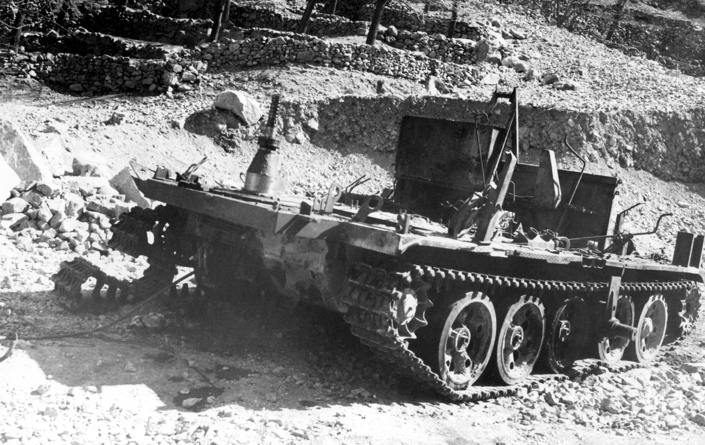Purunenud Nõukogude tank Afganistanis.