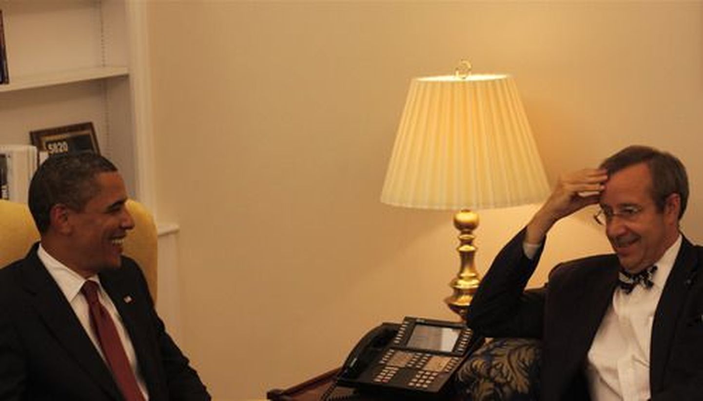 USA president Barack Obama ja president Toomas Hendrik Ilves.
