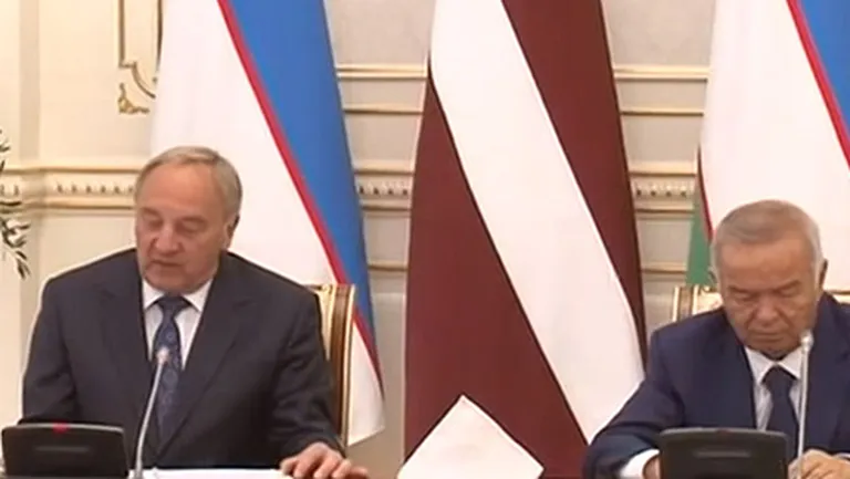Latvijas prezidenta Andra Bērziņa tikšanās ar Islamu Karimovu Uzbekistānā 2014.gada maijā.