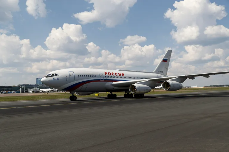 Üks Iljušin Il-96-300PU lennukitest, mida kasutab Venemaa president Vladimir Putin