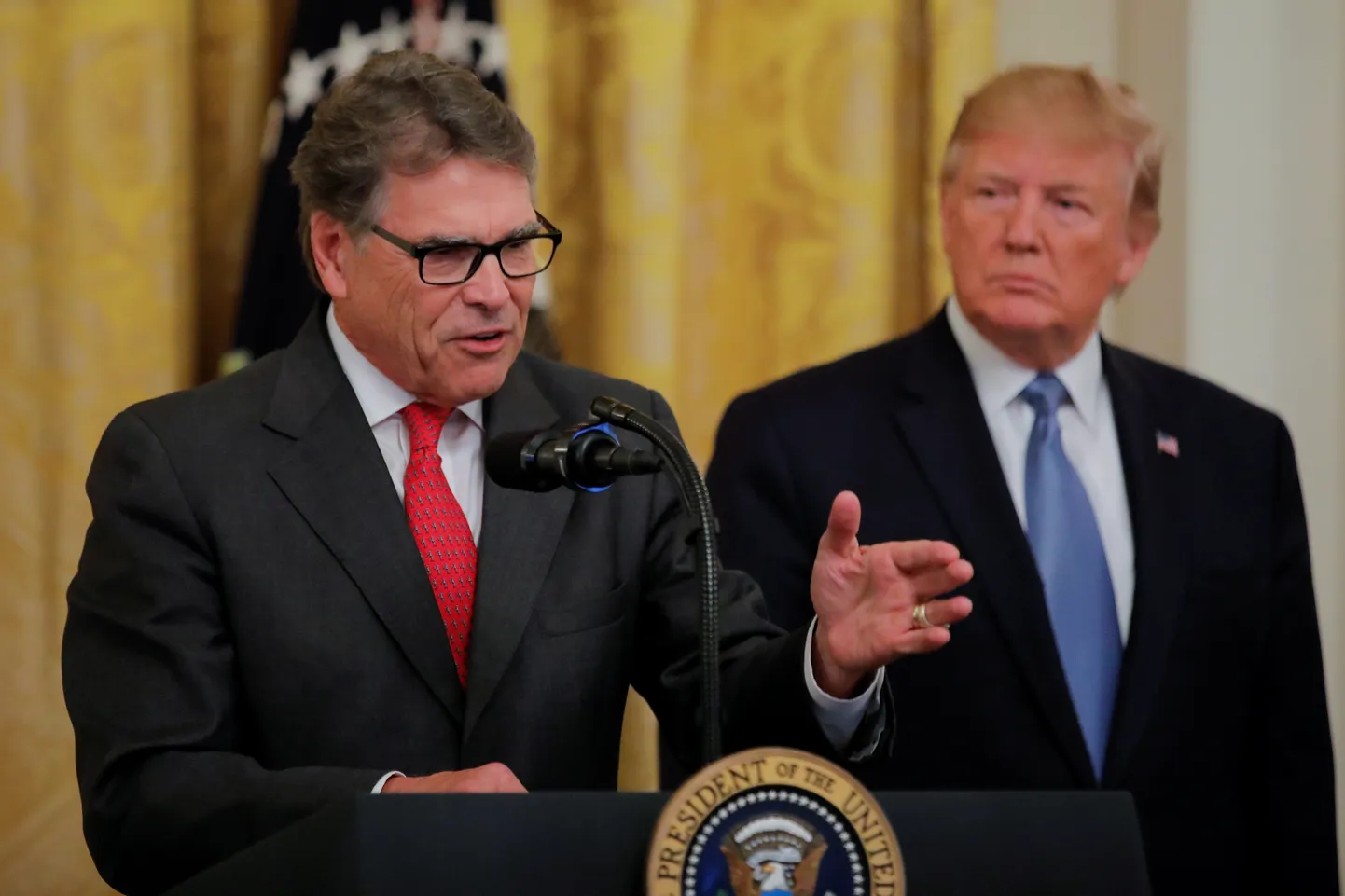 USA energiaminister Rick Perry ja president Donald Trump.