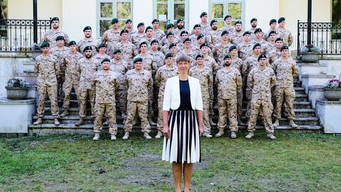 President Kaljulaid saatis Mali siirduvad kaitseväelased teele hea sõnaga