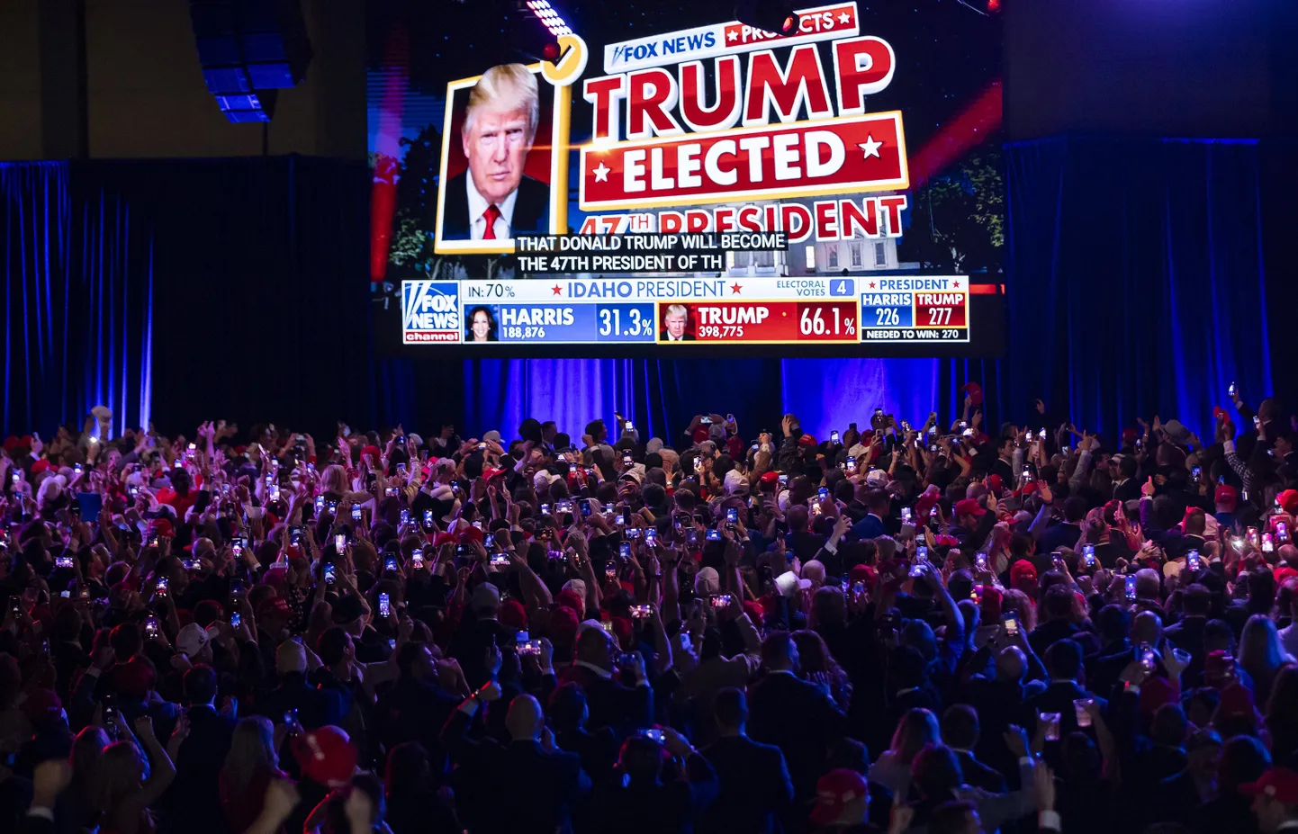 Fox News kuulutas Donald Trumpi valimiste võitjaks. 6. november 2024.