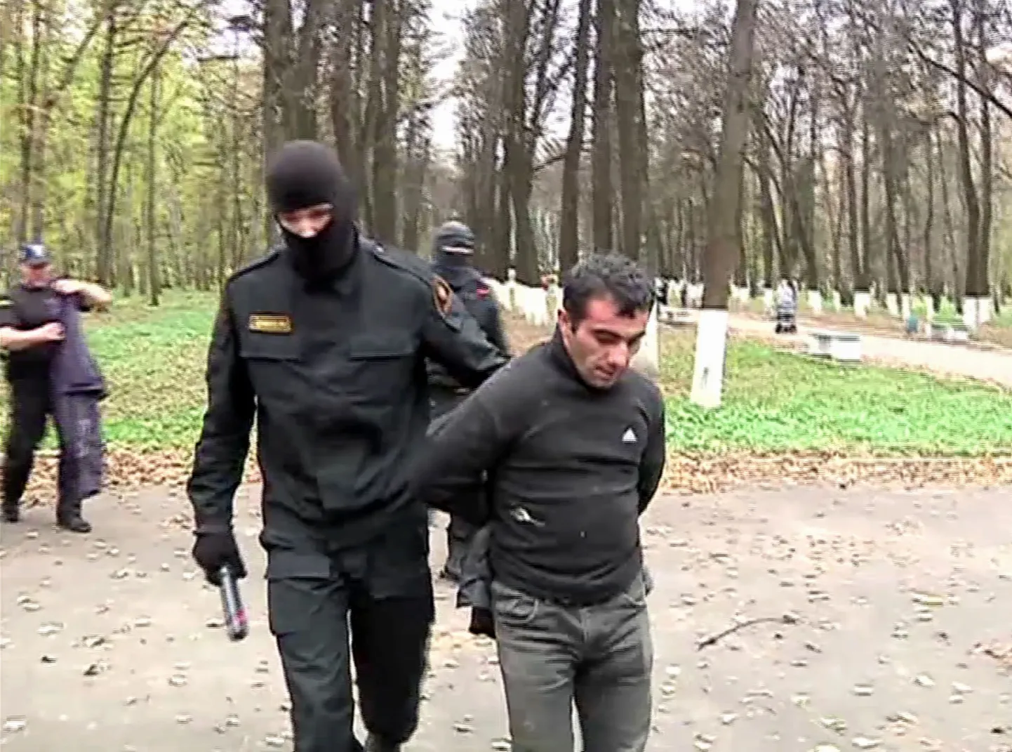 Vene siseministeeriumi avalikustatud foto 30-aastase Orhan Zeinalovi tabamisest Kolomnas (Moskva oblast). Meest kahtlustatakse Jegor Štšerbakovi pussitamises Moskvas.