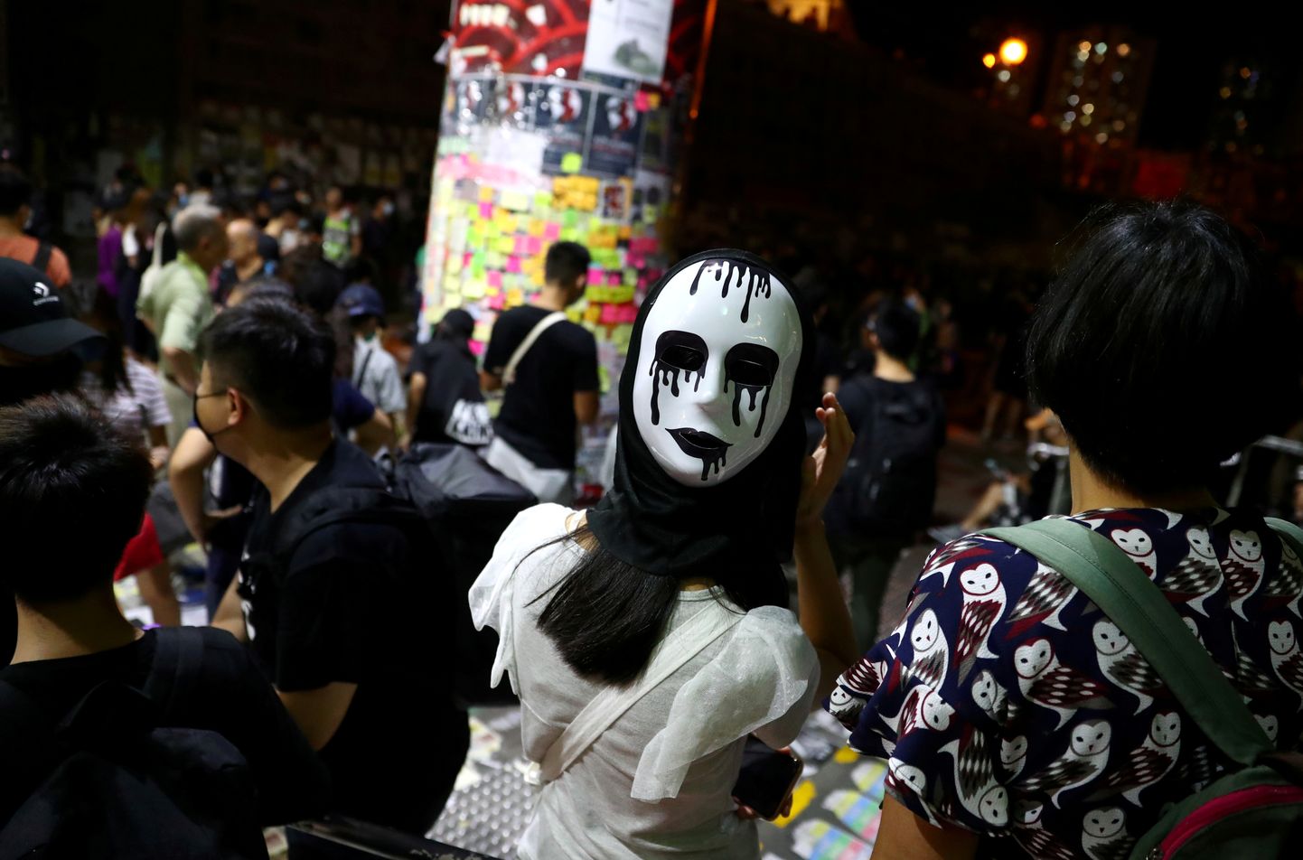 Maskis meeleavaldaja Hongkongis.