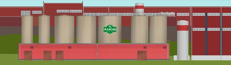 A. Le Coqi biogaasi- ja reoveepuhastusjaama eskiis.
